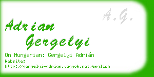adrian gergelyi business card