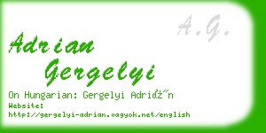 adrian gergelyi business card